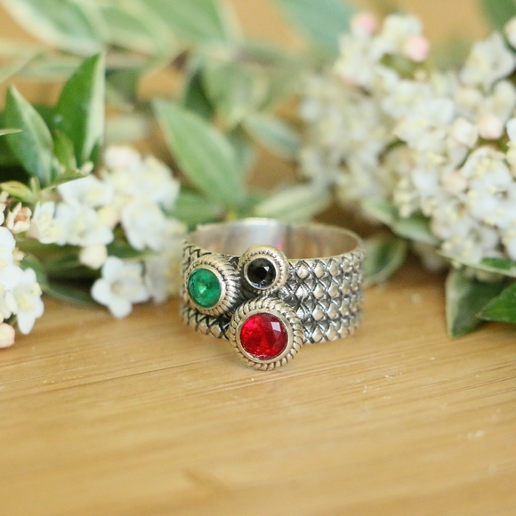 Artisan sterling silver ring Size 7.5 - Picture 5 of 7